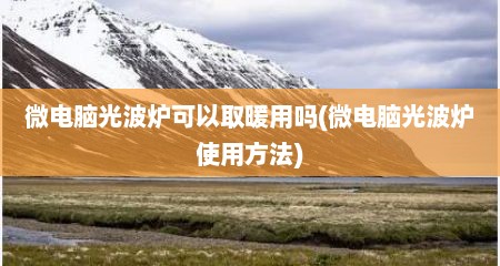 微电脑光波炉可以取暖用吗(微电脑光波炉使用方法)