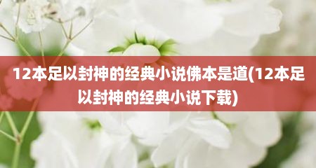 12本足以封神的经典小说佛本是道(12本足以封神的经典小说下载)