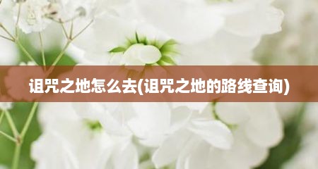 诅咒之地怎么去(诅咒之地的路线查询)