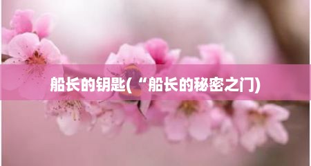 船长的钥匙(“船长的秘密之门)