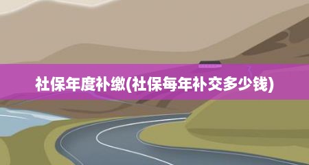 社保年度补缴(社保每年补交多少钱)