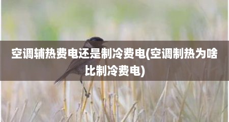 空调辅热费电还是制冷费电(空调制热为啥比制冷费电)