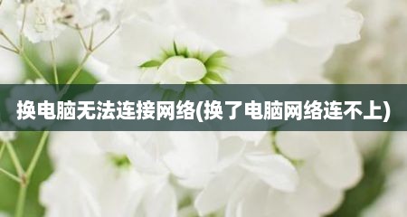 换电脑无法连接网络(换了电脑网络连不上)