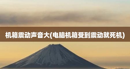 机箱震动声音大(电脑机箱受到震动就死机)