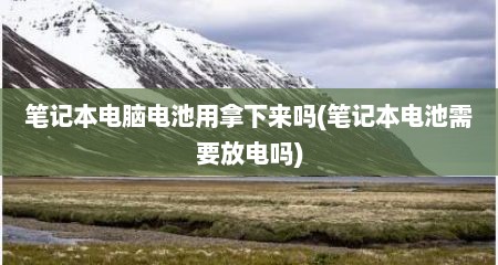 笔记本电脑电池用拿下来吗(笔记本电池需要放电吗)