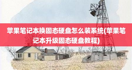 苹果笔记本换固态硬盘怎么装系统(苹果笔记本升级固态硬盘教程)