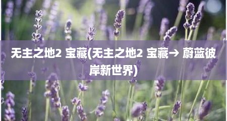 无主之地2 宝藏(无主之地2 宝藏→ 蔚蓝彼岸新世界)