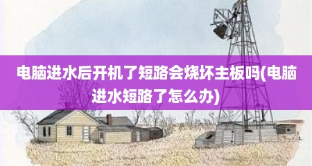 电脑进水后开机了短路会烧坏主板吗(电脑进水短路了怎么办)