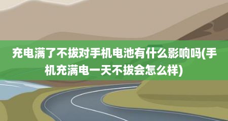 充电满了不拔对手机电池有什么影响吗(手机充满电一天不拔会怎么样)