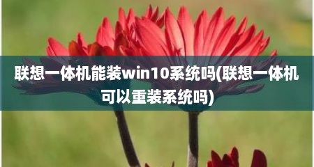 联想一体机能装win10系统吗(联想一体机可以重装系统吗)