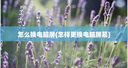 怎么换电脑屏(怎样更换电脑屏幕)