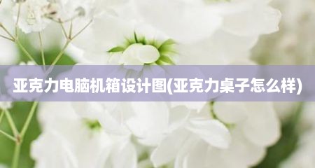 亚克力电脑机箱设计图(亚克力桌子怎么样)