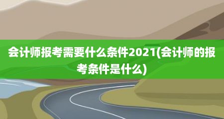 会计师报考需要什么条件2021(会计师的报考条件是什么)