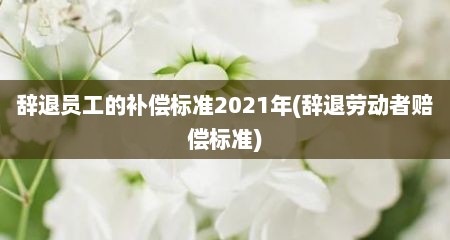 辞退员工的补偿标准2021年(辞退劳动者赔偿标准)