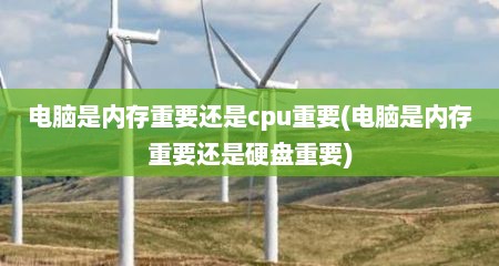 电脑是内存重要还是cpu重要(电脑是内存重要还是硬盘重要)