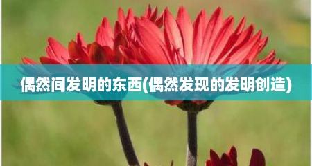 偶然间发明的东西(偶然发现的发明创造)