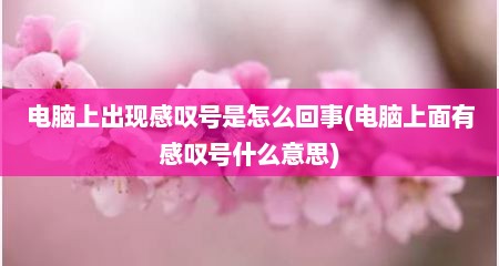 电脑上出现感叹号是怎么回事(电脑上面有感叹号什么意思)