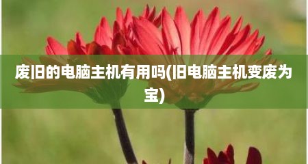 废旧的电脑主机有用吗(旧电脑主机变废为宝)