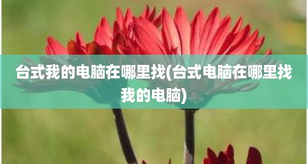 台式我的电脑在哪里找(台式电脑在哪里找我的电脑)