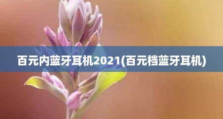 百元内蓝牙耳机2021(百元档蓝牙耳机)