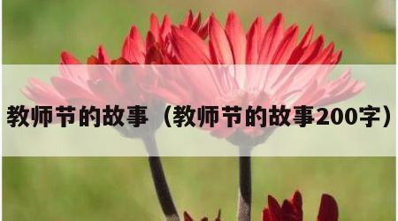 教师节的故事（教师节的故事200字）