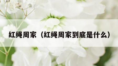 红绳周家（红绳周家到底是什么）