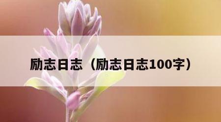 励志日志（励志日志100字）