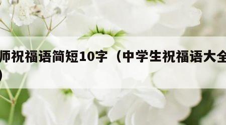 老师祝福语简短10字（中学生祝福语大全简短）