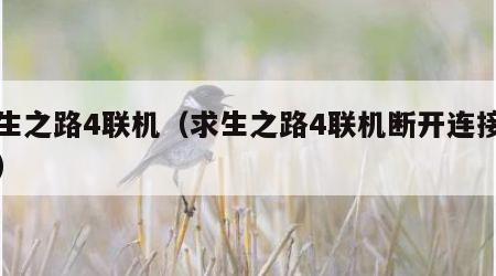 求生之路4联机（求生之路4联机断开连接问题）