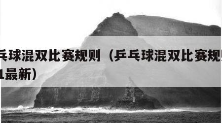 乒乓球混双比赛规则（乒乓球混双比赛规则2021最新）