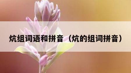 炕组词语和拼音（炕的组词拼音）