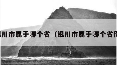 银川市属于哪个省（银川市属于哪个省份）