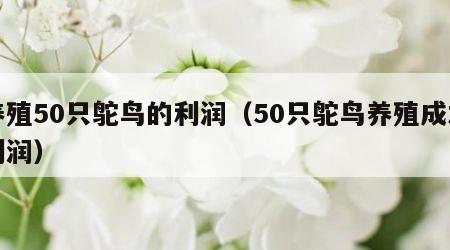 养殖50只鸵鸟的利润（50只鸵鸟养殖成本利润）