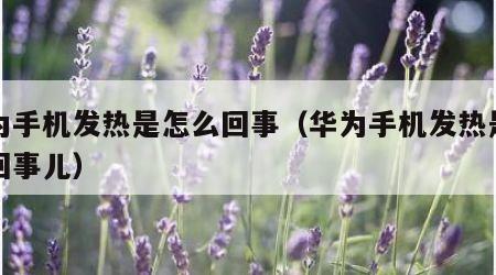 华为手机发热是怎么回事（华为手机发热是怎么回事儿）