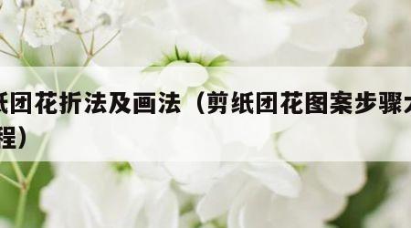 剪纸团花折法及画法（剪纸团花图案步骤大全 教程）