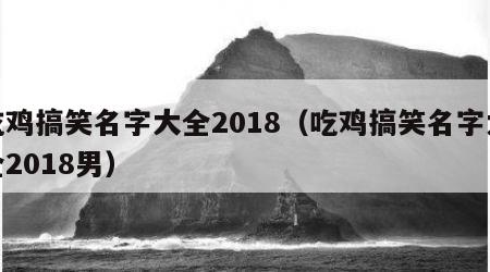 吃鸡搞笑名字大全2018（吃鸡搞笑名字大全2018男）