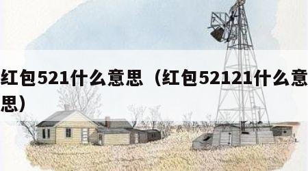 红包521什么意思（红包52121什么意思）