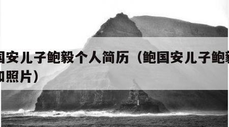 鲍国安儿子鲍毅个人简历（鲍国安儿子鲍毅简介和照片）