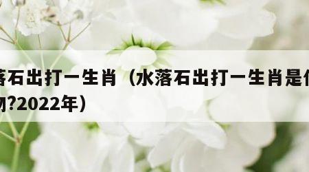 水落石出打一生肖（水落石出打一生肖是什么动物?2022年）