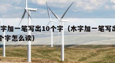 木字加一笔写出10个字（木字加一笔写出10个字怎么读）