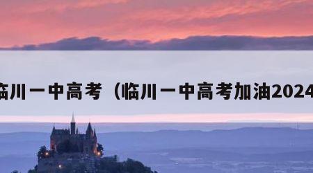 临川一中高考（临川一中高考加油2024）