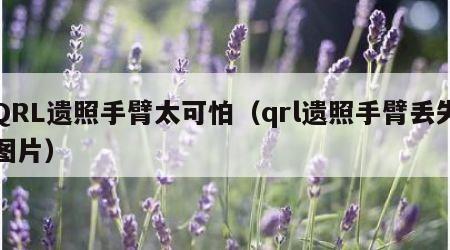 QRL遗照手臂太可怕（qrl遗照手臂丢失图片）