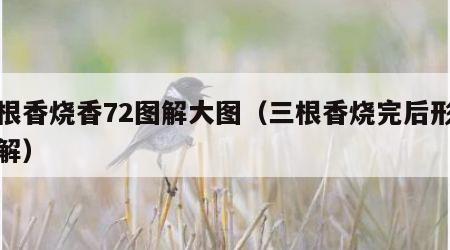 三根香烧香72图解大图（三根香烧完后形状图解）