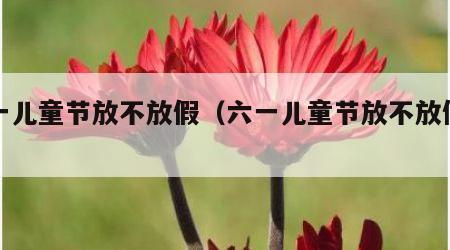 六一儿童节放不放假（六一儿童节放不放假呢）