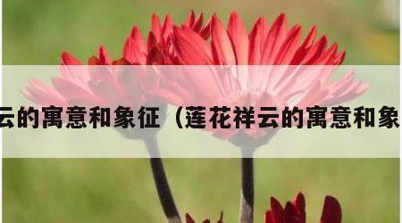 祥云的寓意和象征（莲花祥云的寓意和象征）