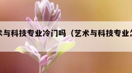 艺术与科技专业冷门吗（艺术与科技专业怎么样）