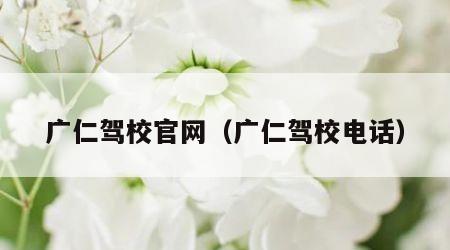 广仁驾校官网（广仁驾校电话）