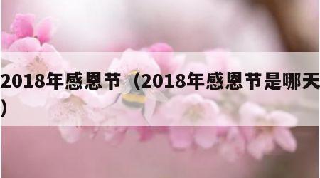 2018年感恩节（2018年感恩节是哪天）