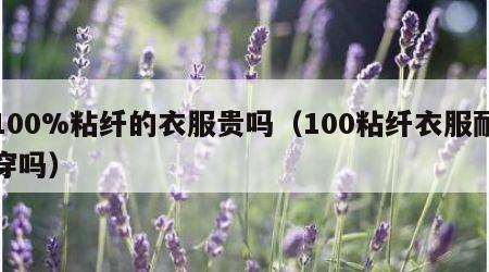 100%粘纤的衣服贵吗（100粘纤衣服耐穿吗）