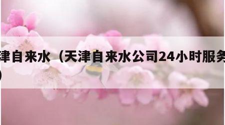 天津自来水（天津自来水公司24小时服务热线）